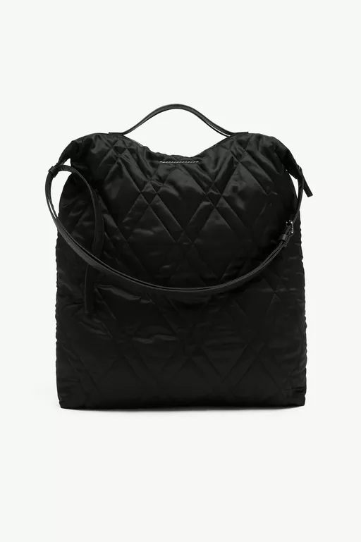 Quilted nylon helmet bag - Cross body bag
