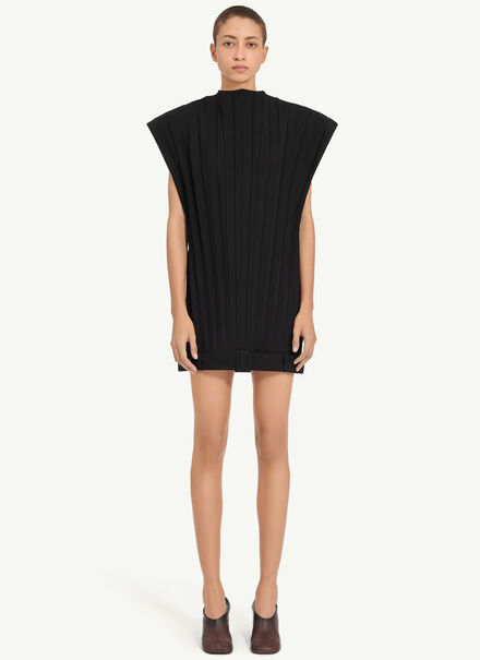 Wool blend mini dress