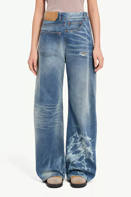 Wide-leg jeans - Denim