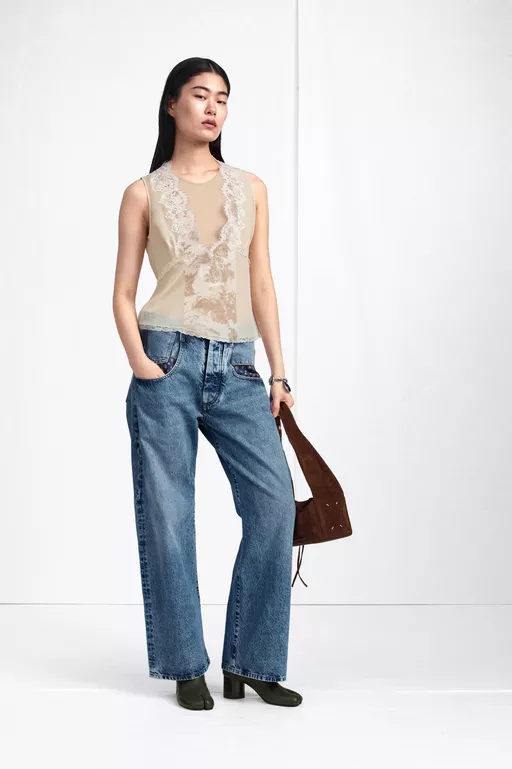 Fusion Lace-Trim Camisole Top - Tops