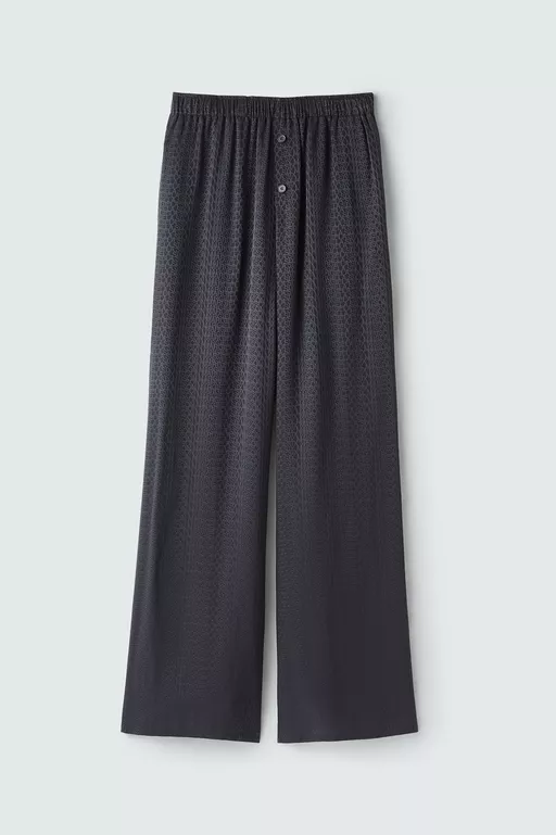 ビスコースブレンド ジャカードトラウザーズ - パンツ
