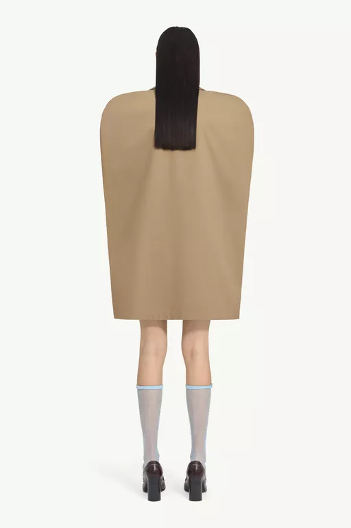 Waterproof Cotton Cape Coat - Coats