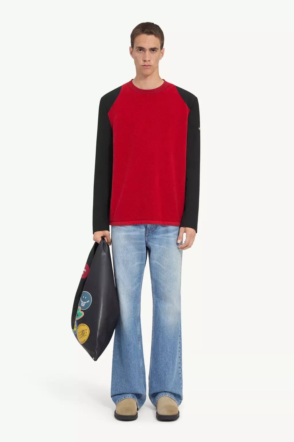 Red Long-Sleeve Top | MM6 Official