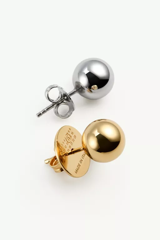 Two-tone orb cluster earrings - Earrings