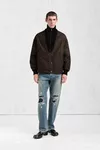 Tapenade - Herringbone Wool Zip Jacket