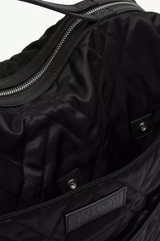 Quilted nylon helmet bag - Cross body bag