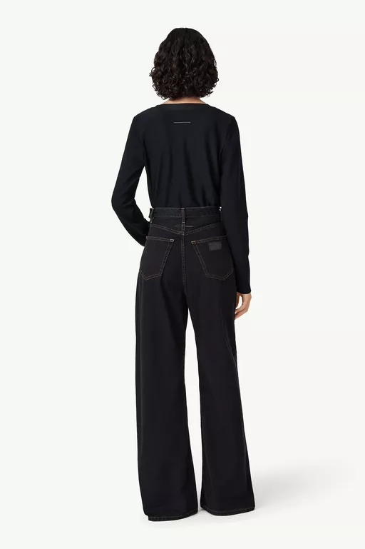 Wide-leg denim jeans - Denim