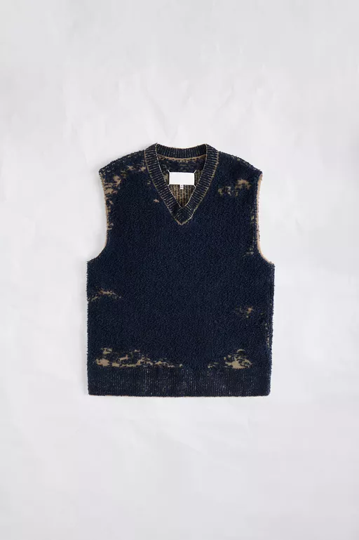 Acid Knit Wool Vest - Waistcoats