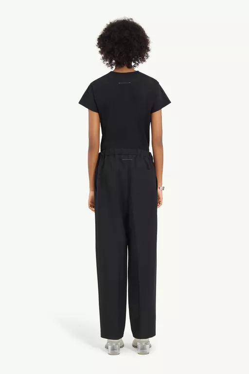 Black Tapered Tailored Trousers - Pants