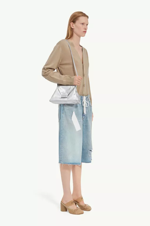 Taped denim shorts - Shorts