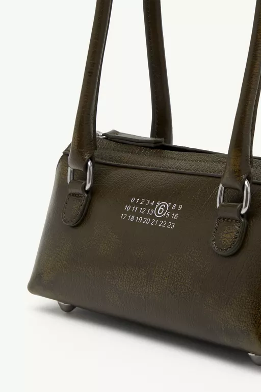 Bauletto Shoulder Bag Mini crackled leather - Shoulder Bags