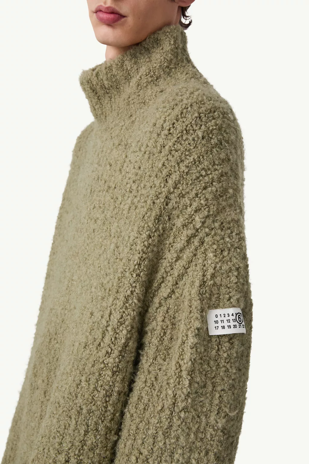 Textured knit turtleneck jumper | MM6 Official