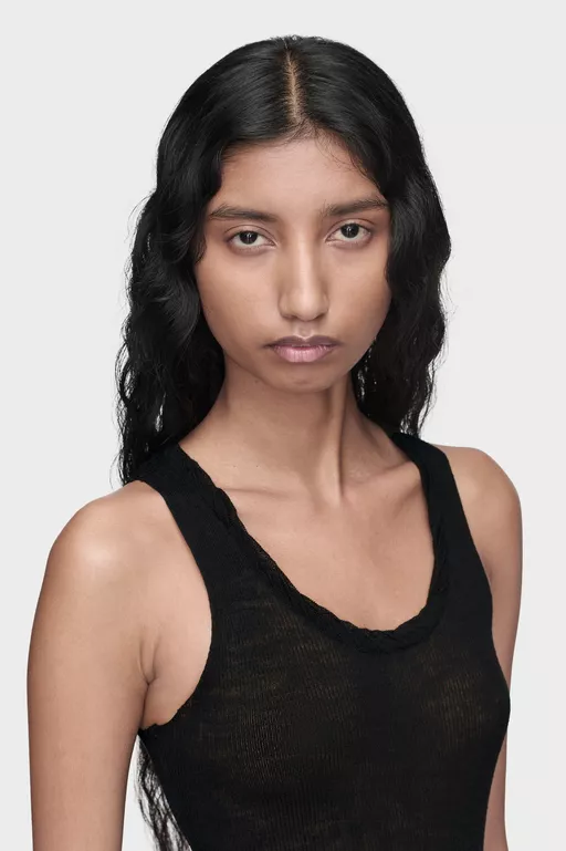 Twisted Knit Tank Top - Tops