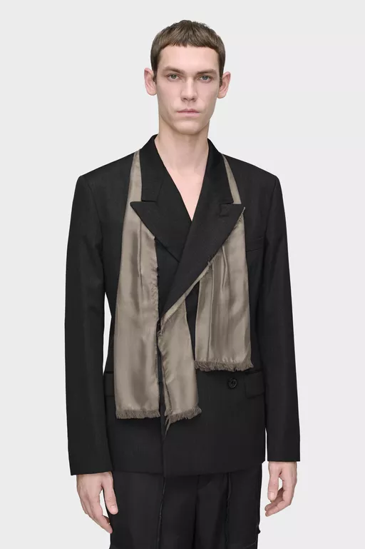 Wool Scarf Jacket - Jackets