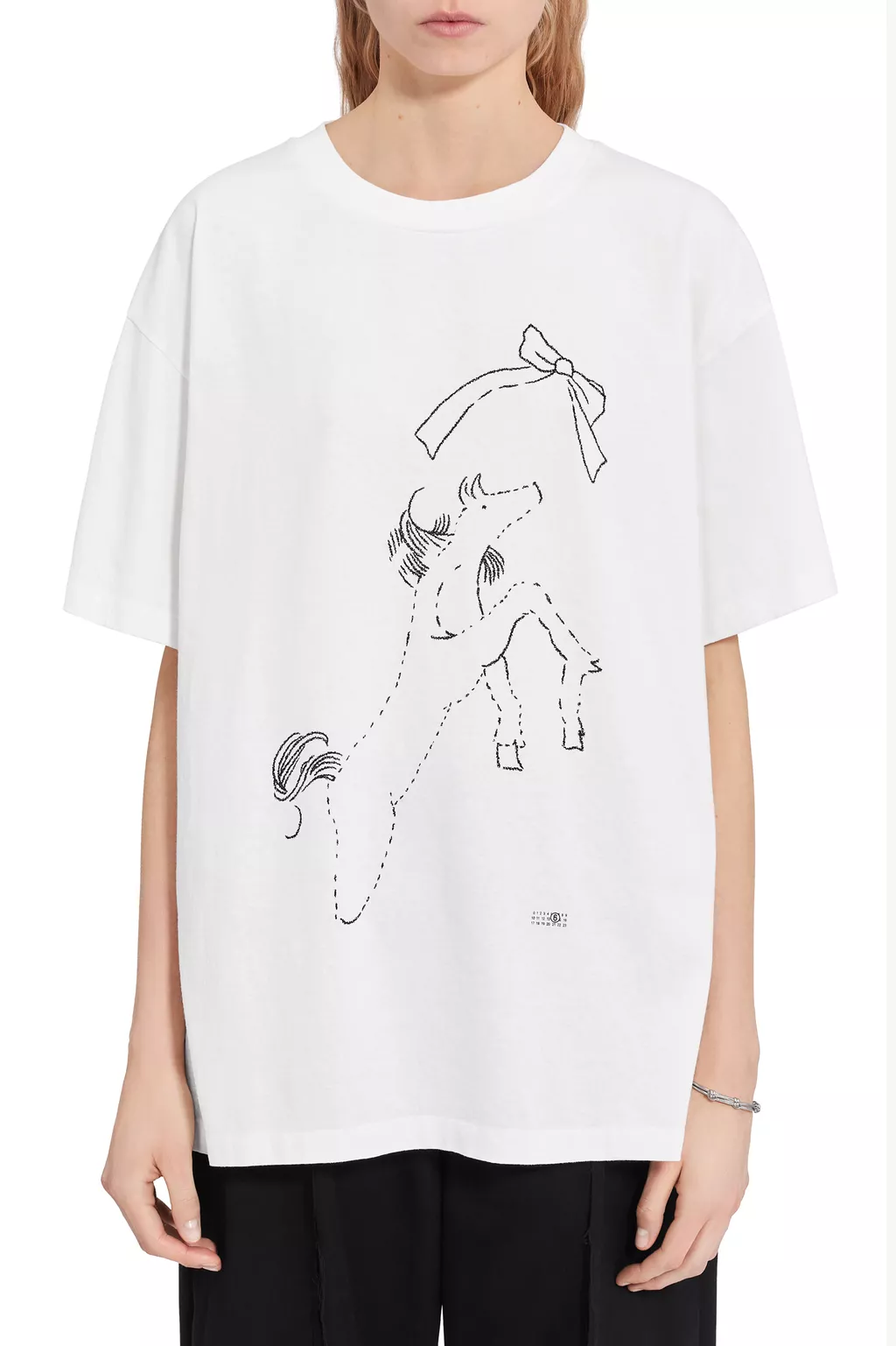 ホースプリント コットンTシャツ