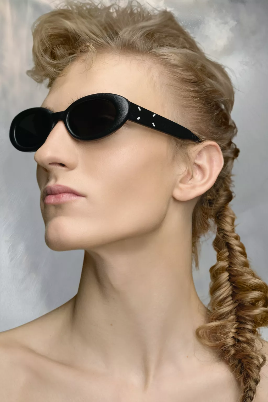 Black MM X Gentle Monster MM107 LEATHER | Maison Margiela Official