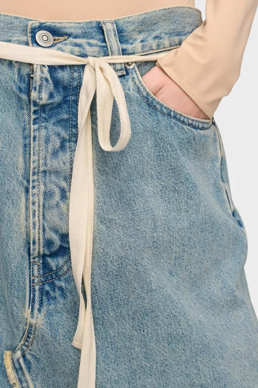Denim Maxi Skirt - Long skirts