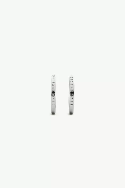 Numeric hoop earrings - Candle