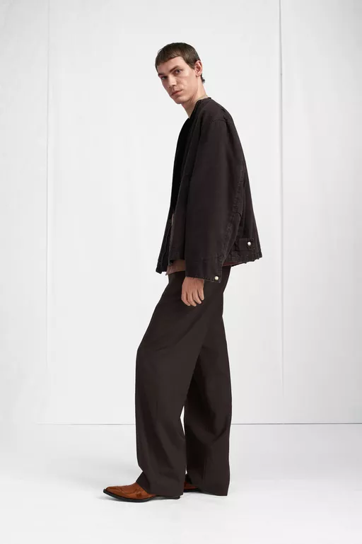 V-Neck Cotton Jacket - Jackets