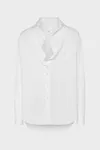 White - Folded Collar Cotton Shirt