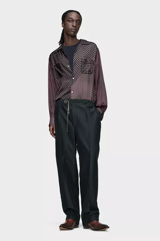 Cotton Drawstring Trousers - Pants