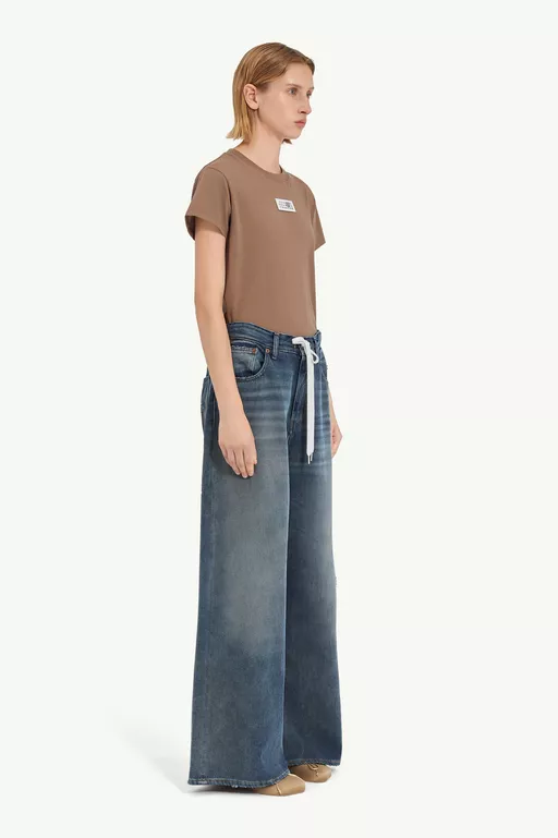 Drawstring jeans - Denim