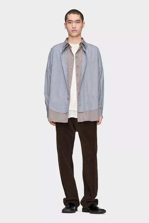 Double Layer Cotton Shirt - Long-sleeved Shirt