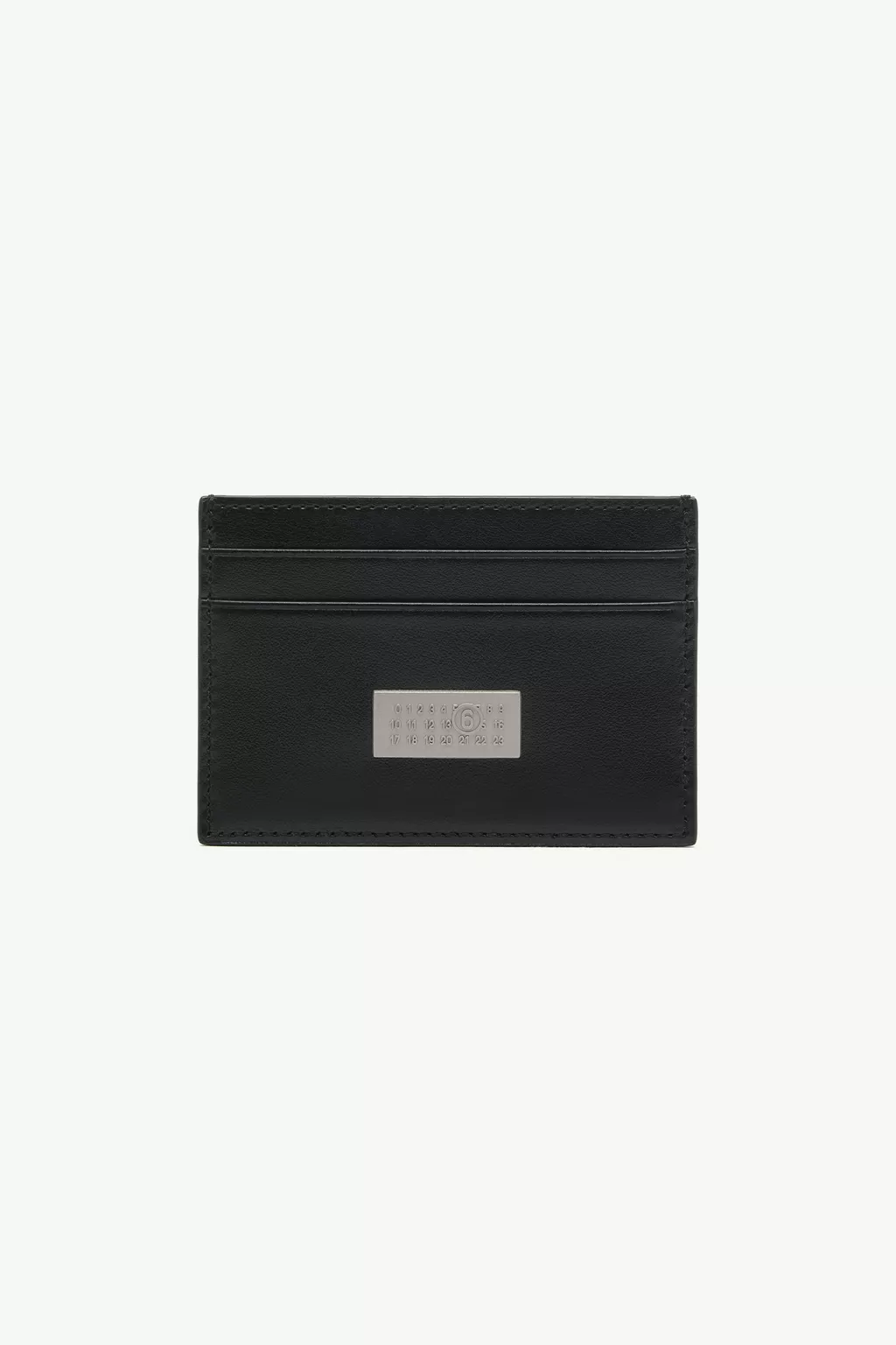 Black Leather card holder | MM6 Official