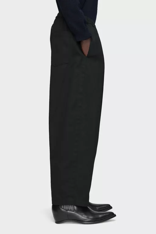 Dropped-Rise Cotton Trousers - Pants