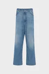 Blue - Wide-leg jeans