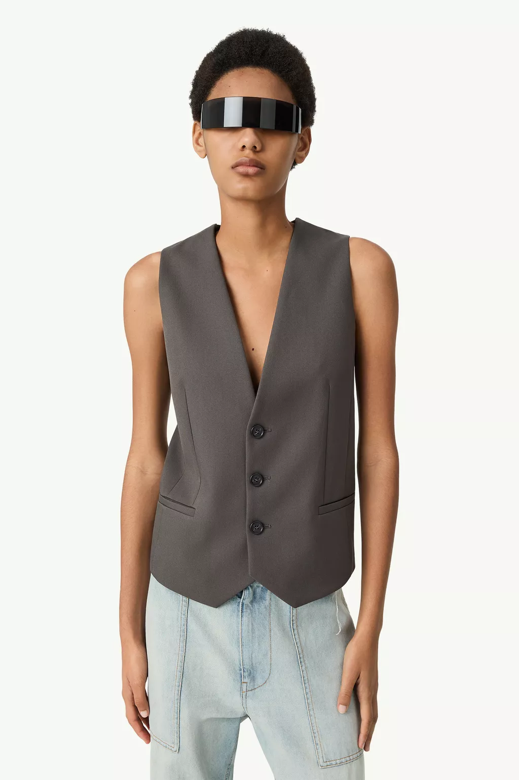 Replaced back gilet | MM6 Official