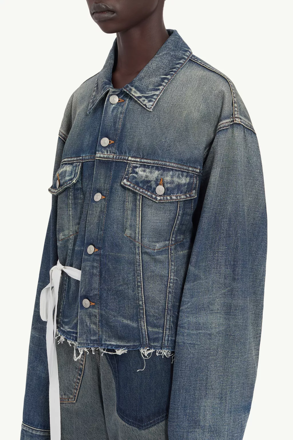 Blue Denim jacket | MM6 Official