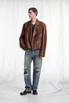 Cognac - Biker Leather Jacket
