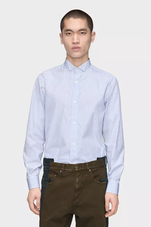 Striped Cotton Shirt - Long-sleeved Shirt