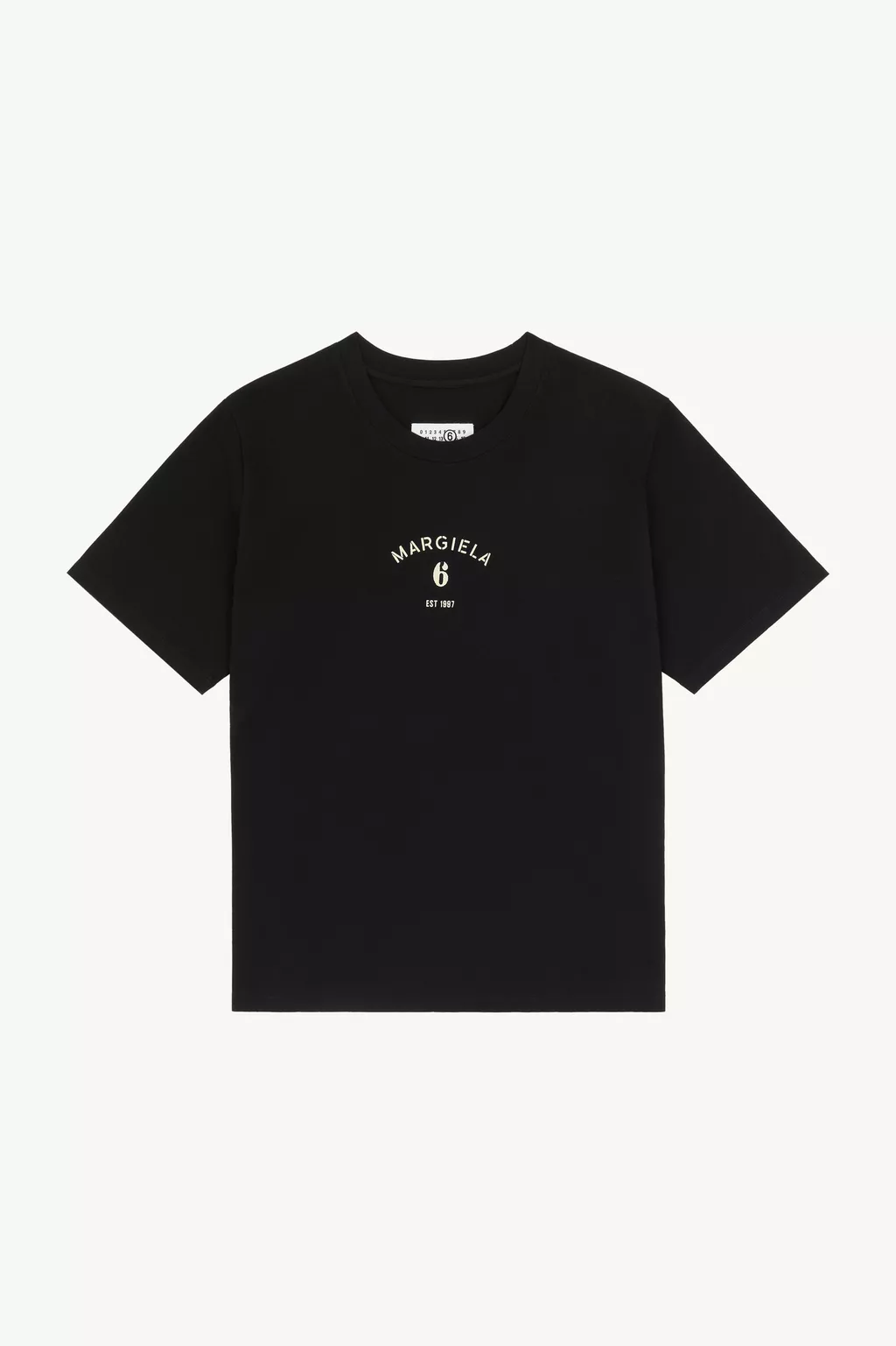 マルジェラ展 XXXXS T-SHIRT キーホルダー ブラック Black Mannequin Print Jersey T-Shirt | MM6 Official