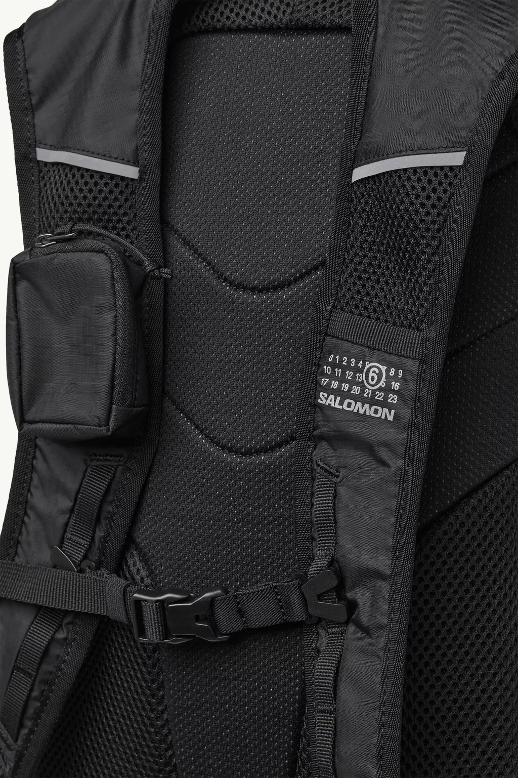 Black MM6 x Salomon Numeric Nylon Backpack | MM6 Official
