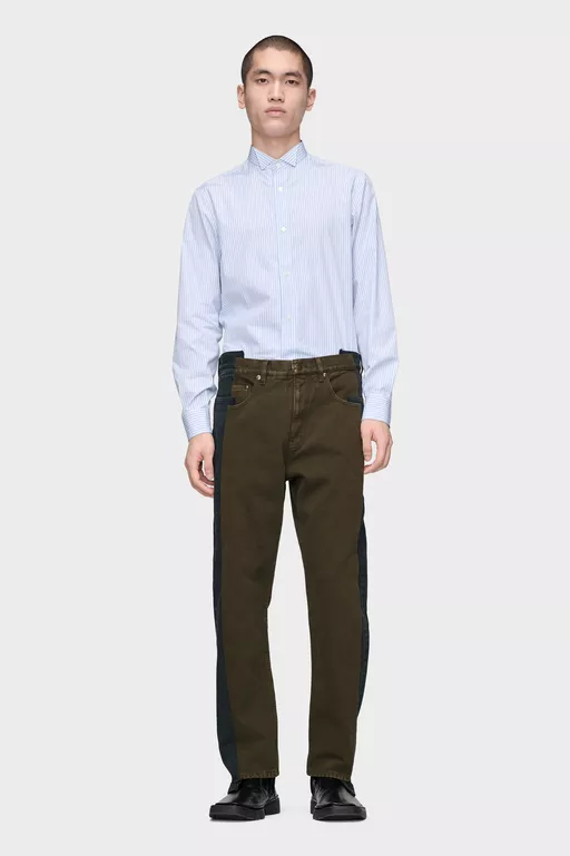 Striped Cotton Shirt - Long-sleeved Shirt