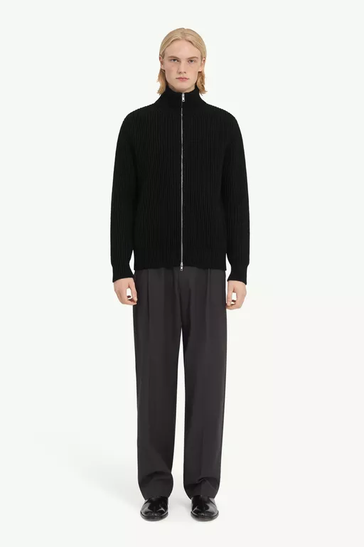 Ribbed knit jacket - Jackets