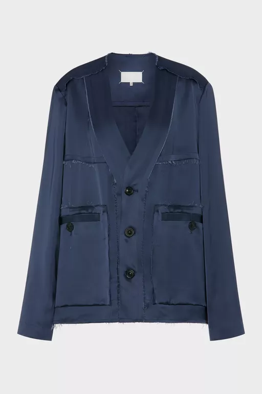 Patchwork Satin Jacket - Jackets