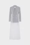 White - Covered Tailored Maxi Dress