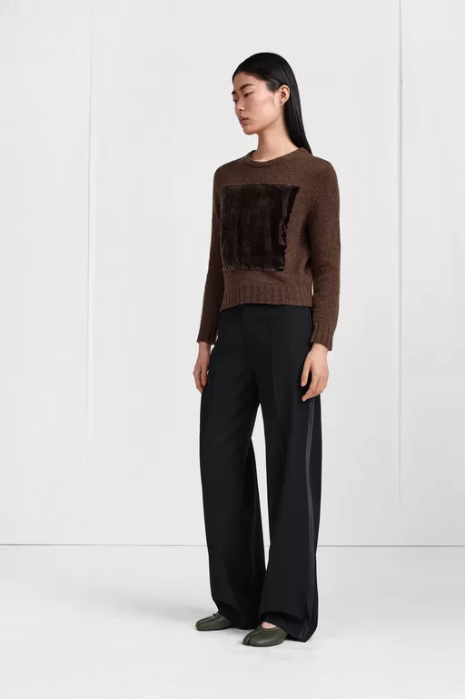 Satin-Waist Virgin Wool Tuxedo Trousers - Pants