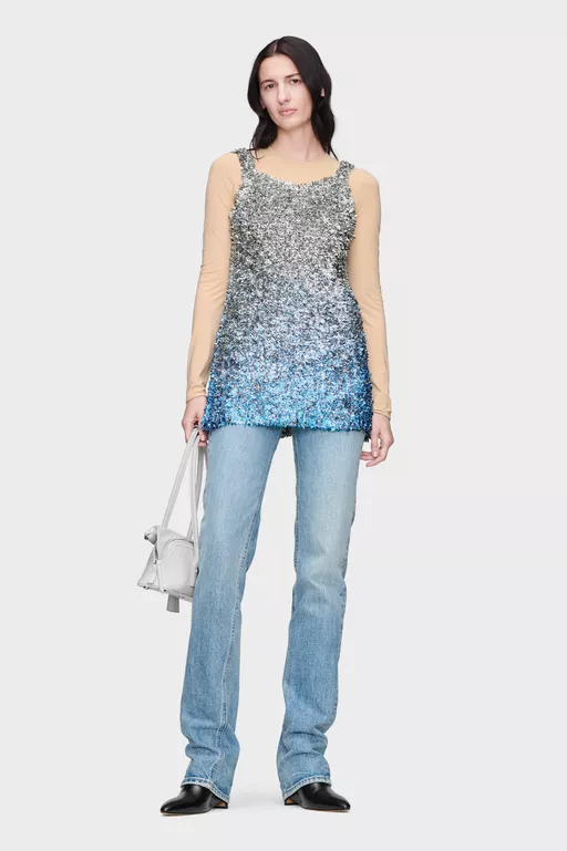 Foil Knit Top - Tops