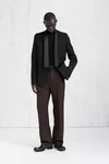 Black - Shawl Collar Tuxedo Blazer