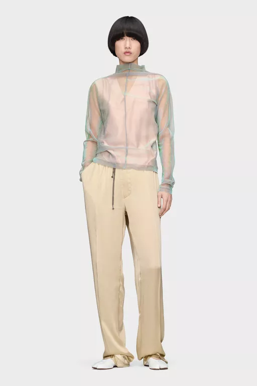 Shimmer Knit Draped Longsleeve - Knitwear