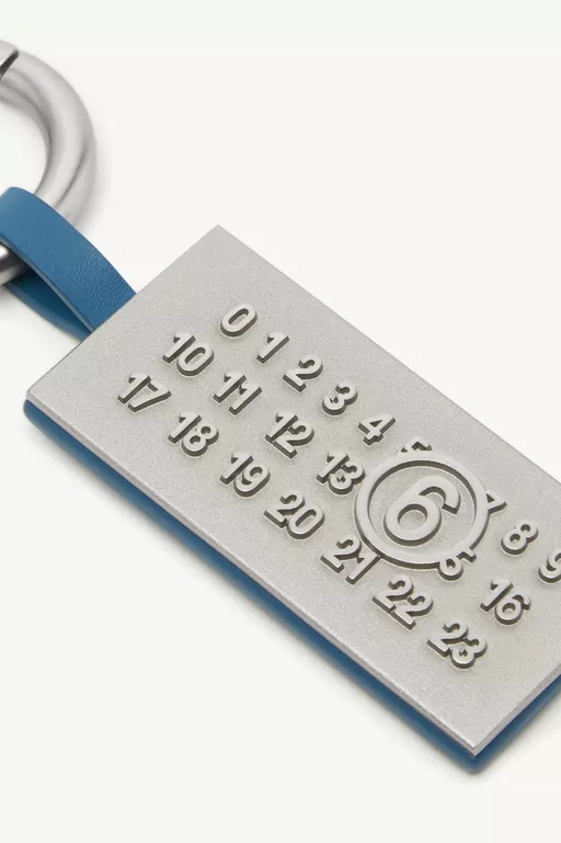 Numeric Plaque Bag Charm - Key Rings