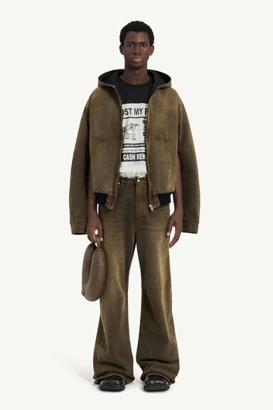 Hooded denim jacket - Jackets - Image 3