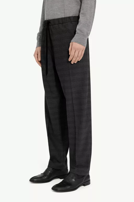 Tailored wool-blend trousers - Pants