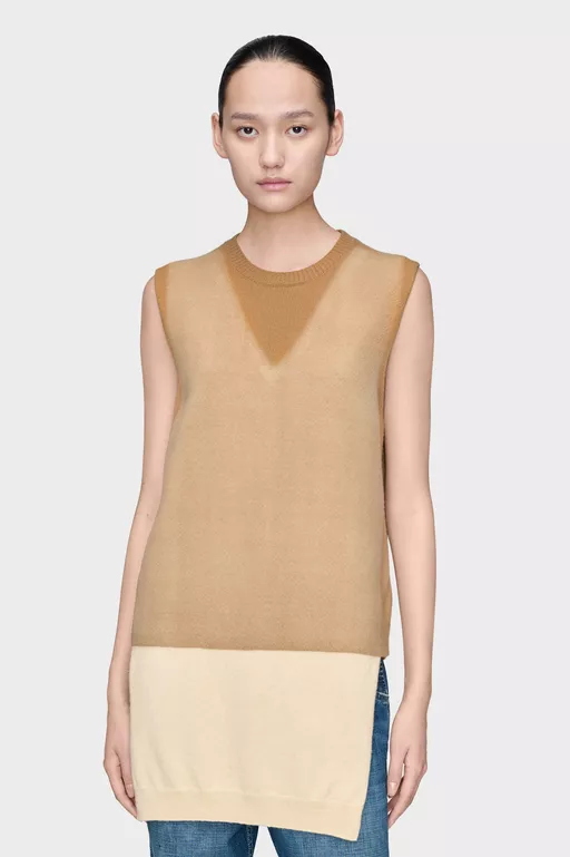 Fused Knit Vest - Waistcoats