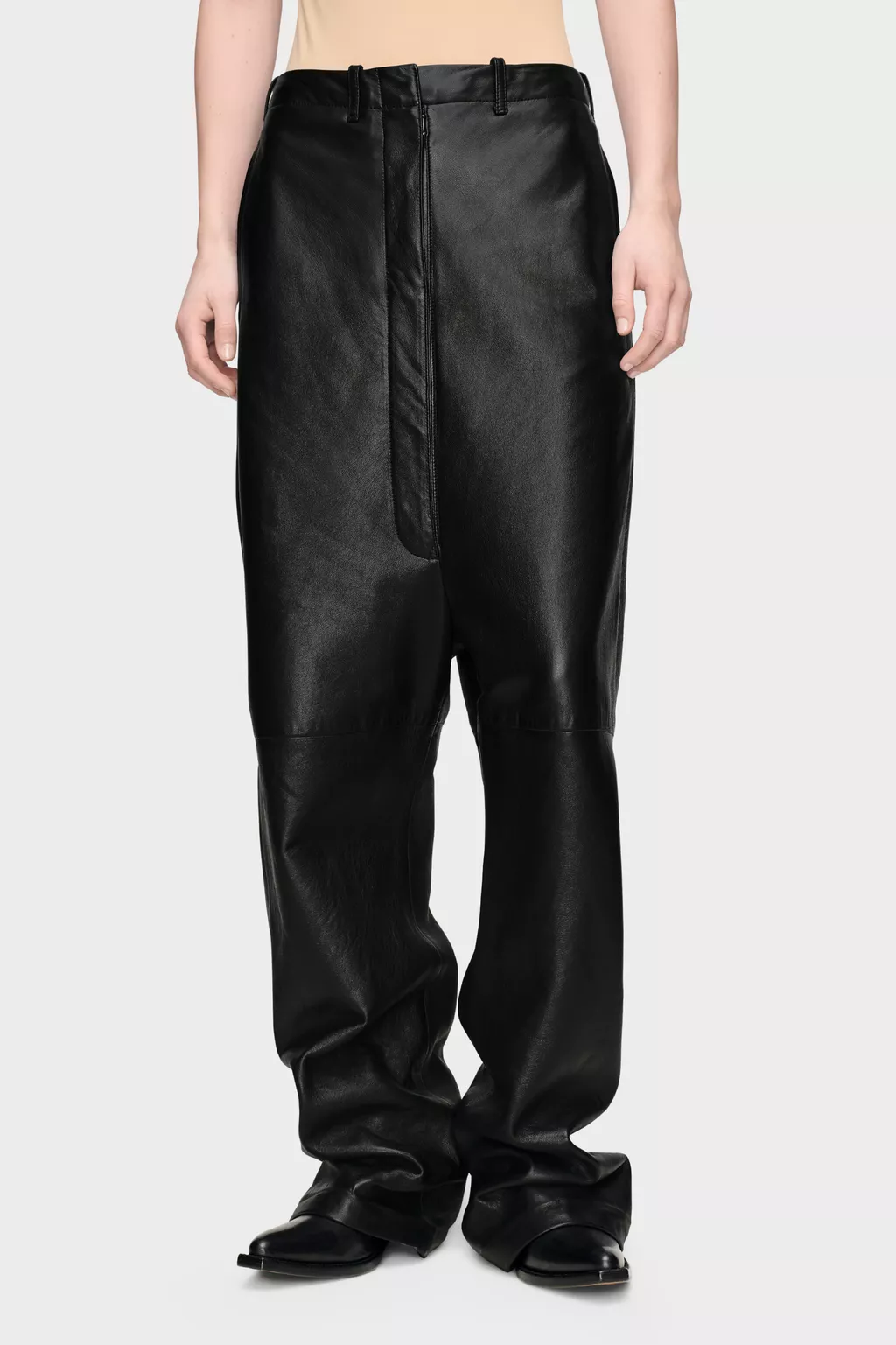 Black Leather Trousers | Maison Margiela Official