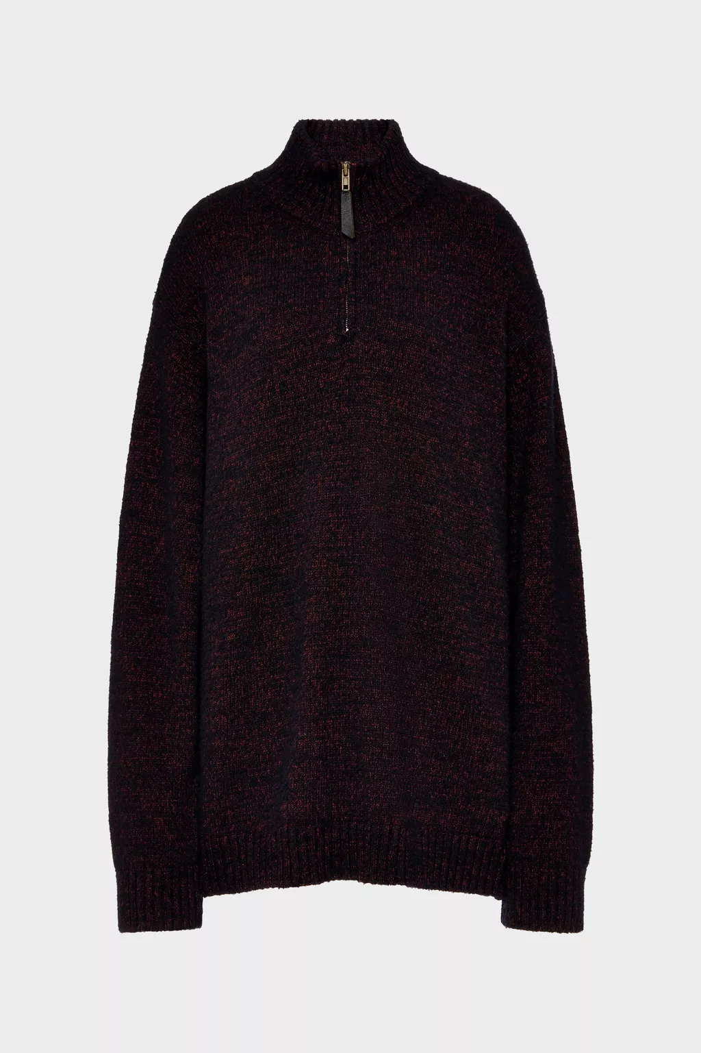 Bordeaux Half-Zip Knit Sweater | Maison Margiela Official